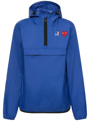 K-way-logo-jacke Aus Nylon Mit Kurzreißverschluss - COMME DES GARÇONS PLAY - Modalova