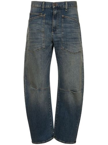 Shon Slit Cotton Jeans - NILI LOTAN - Modalova