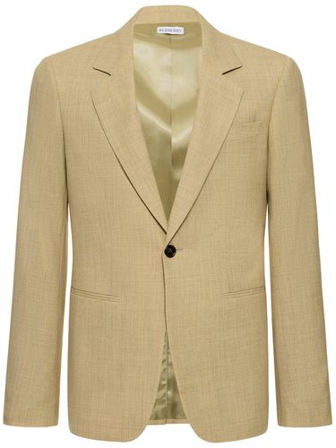 Single Breasted Wool Blazer - BURBERRY - Modalova