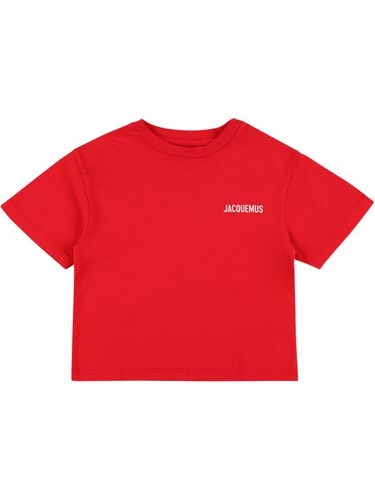 Camiseta De Jersey De Algodón Con Logo - JACQUEMUS - Modalova