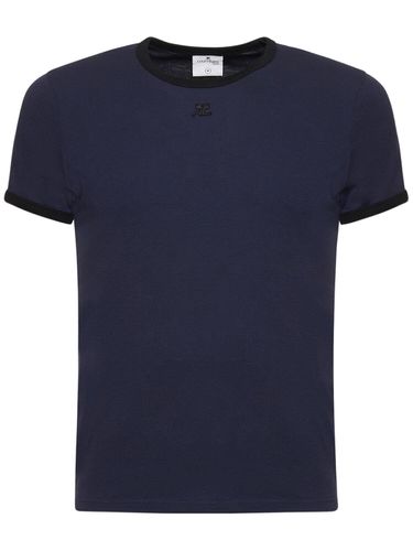 T-shirt Bumpy In Jersey A Contrasto - COURREGES - Modalova