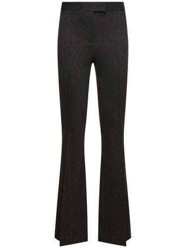 Mélange Viscose Blend Bootcut Pants - HELMUT LANG - Modalova