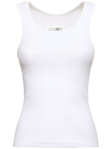 Tank Top De Algodón - MM6 MAISON MARGIELA - Modalova