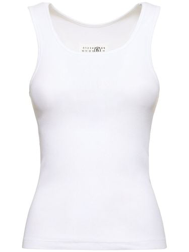 Tanktop Aus Stretch-baumwolle - MM6 MAISON MARGIELA - Modalova