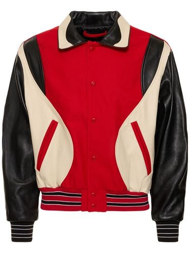 Chaqueta Varsity De Lana Y Piel - ANDERSSON BELL - Modalova