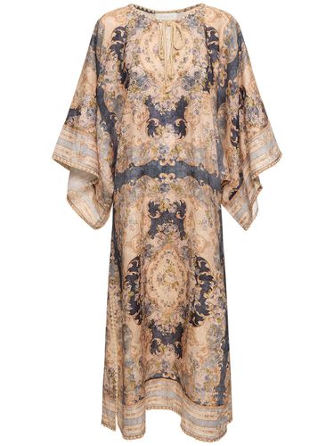 Vestido Midi Caftan De Lino - ZIMMERMANN - Modalova