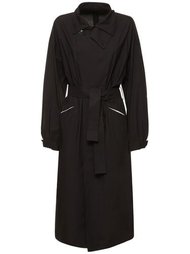 Abrigo Trench De Algodón - YOHJI YAMAMOTO - Modalova