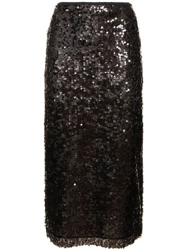 Sequined Midi Skirt - MSGM - Modalova