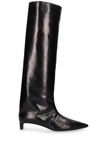 Mm Leather Tall Boots - JIL SANDER - Modalova