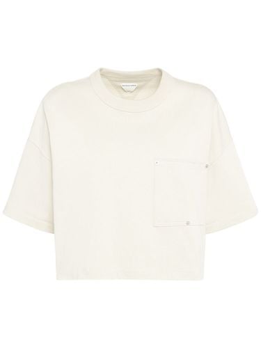 T-shirt Aus Baumwolljersey - BOTTEGA VENETA - Modalova