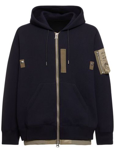 Sudadera De Sarga De Nylon Con Capucha - SACAI - Modalova