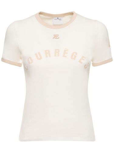 Bedrucktes Baumwoll-t-shirt - COURREGES - Modalova