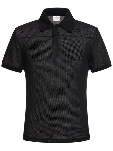 Polohemd Aus Mesh Mit Logo - COURREGES - Modalova