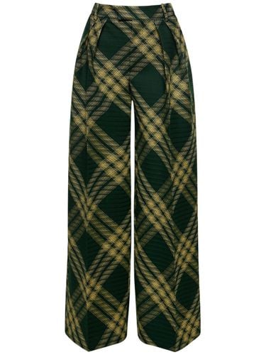 Strickhose Mit Karos - BURBERRY - Modalova