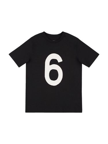 Camiseta De Jersey De Algodón Con Logo - MM6 MAISON MARGIELA - Modalova