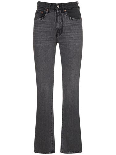 High Rise Straight Cotton Jeans - MM6 MAISON MARGIELA - Modalova