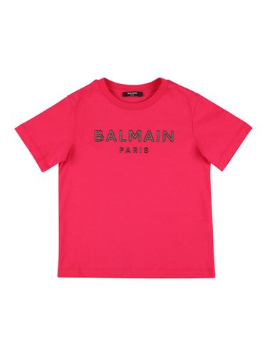 Camiseta De Jersey De Algodón Orgánico - BALMAIN - Modalova