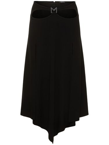 Logo Jersey Cutout Midi Skirt - MUGLER - Modalova