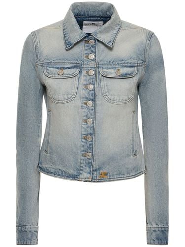 Chaqueta De Denim De Algodón - COURREGES - Modalova