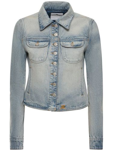 Giacca Sailor In Denim Di Cotone - COURREGES - Modalova