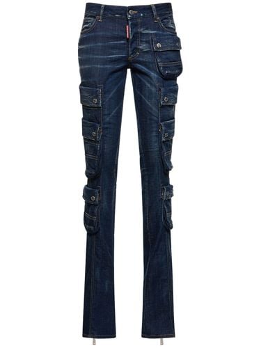 Jeans Cargo De Denim De Algodón - DSQUARED2 - Modalova