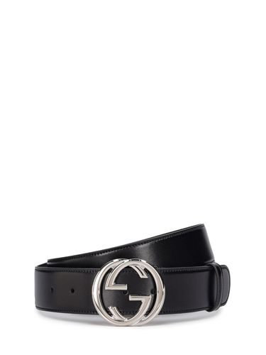 Cinturón De Piel 4cm - GUCCI - Modalova