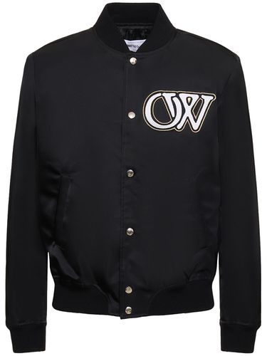 Chaqueta Varsity De Nylon - OFF-WHITE - Modalova