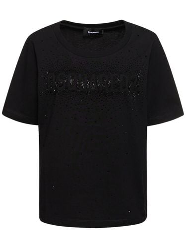 T-shirt Aus Baumwolle Mit Logo - DSQUARED2 - Modalova