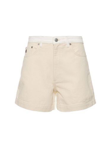 Denim-shorts Mit Mittelhohem Bund - STELLA MCCARTNEY - Modalova