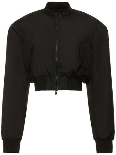 Tailored Cropped Tech Bomber Jacket - WARDROBE.NYC - Modalova