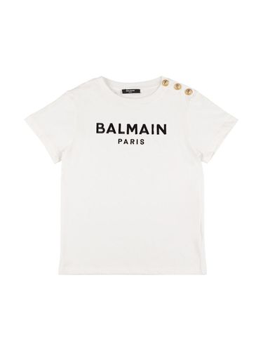 Camiseta De Jersey De Algodón Orgánico - BALMAIN - Modalova