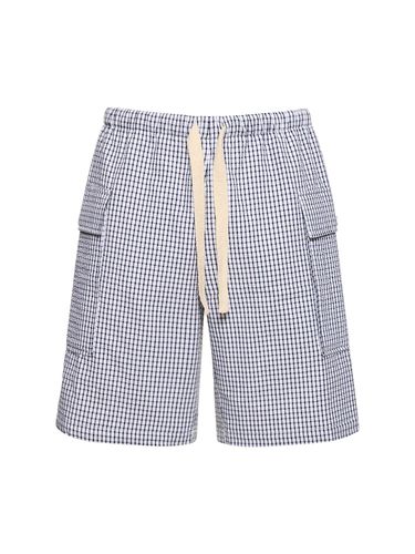 Shorts Cargo Larghi Check - AFTER PRAY - Modalova