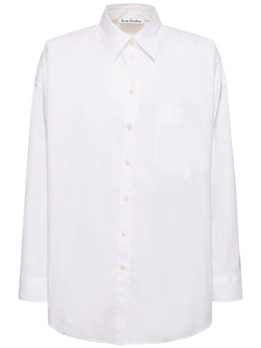 Camicia In Popeline Di Cotone - ACNE STUDIOS - Modalova