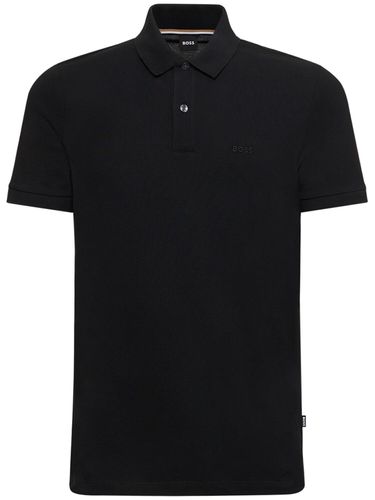 Polo Pallas In Cotone / Logo - BOSS - Modalova