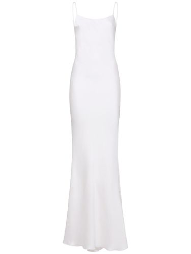 Bedrucktes Maxi-slip-kleid Aus Satin „ninfea“ - THE ANDAMANE - Modalova