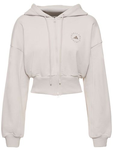 Cropped Zip-up Sweatshirt - ADIDAS BY STELLA MCCARTNEY - Modalova