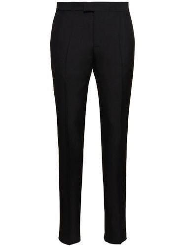 Wool & Mohair Evening Pants - VERSACE - Modalova