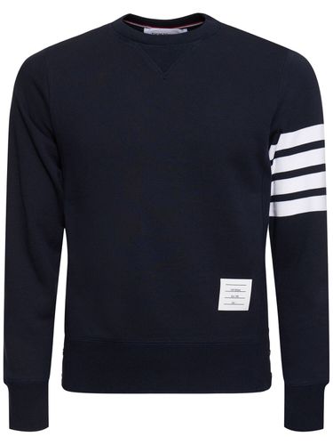 Sudadera De Jersey De Algodón Con Logo - THOM BROWNE - Modalova