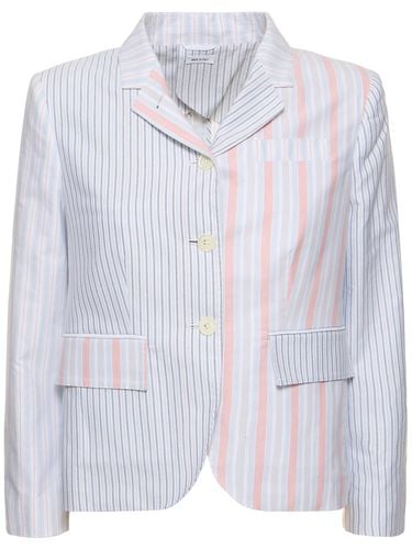 Jacke Aus Baumwolloxford - THOM BROWNE - Modalova