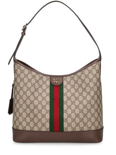 Medium Hobotasche Aus Canvas "ophidia Gg" - GUCCI - Modalova