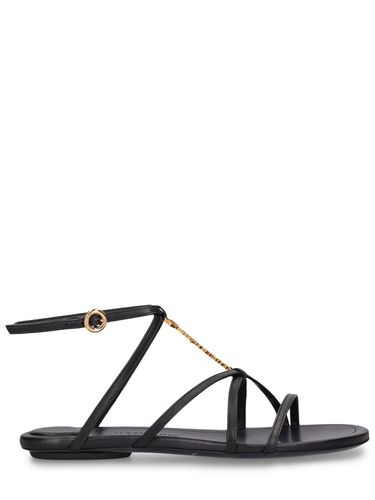 Mm Pralu P Leather Flat Sandals - JACQUEMUS - Modalova