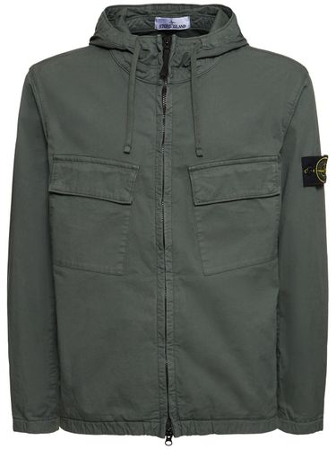 Chaqueta Con Cremallera Con Capucha - STONE ISLAND - Modalova