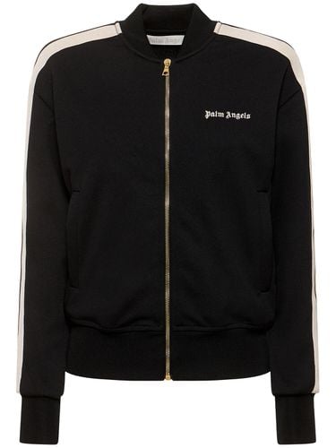 Classic Logo Nylon Bomber Track Jacket - PALM ANGELS - Modalova