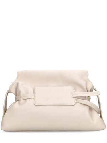 Zip Tie Leather Pouch - OFF-WHITE - Modalova