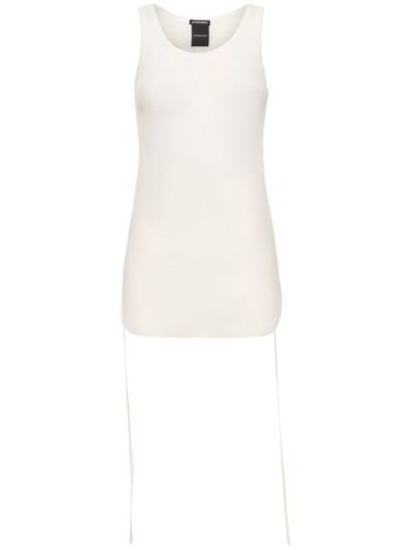 Tank Top De Algodón Acanalado - ANN DEMEULEMEESTER - Modalova