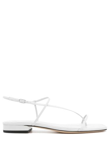 Mm Cross Front Leather Flats - STUDIO AMELIA - Modalova