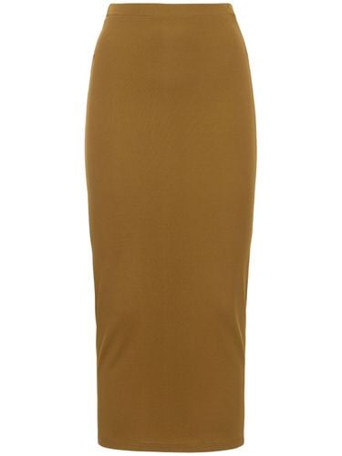 Falda Midi De Jersey De Viscosa - ALEXANDRE VAUTHIER - Modalova