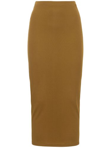 Viscose Jersey High Rise Midi Skirt - ALEXANDRE VAUTHIER - Modalova