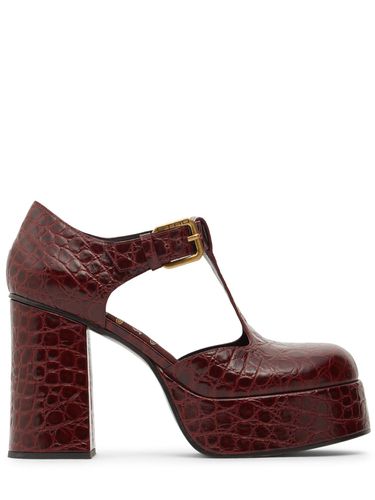 Mm Croc Embossed Leather Pumps - ETRO - Modalova