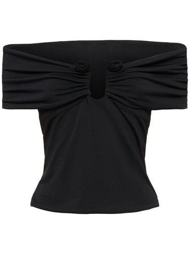 Jersey Off-the-shoulder Top - MAGDA BUTRYM - Modalova